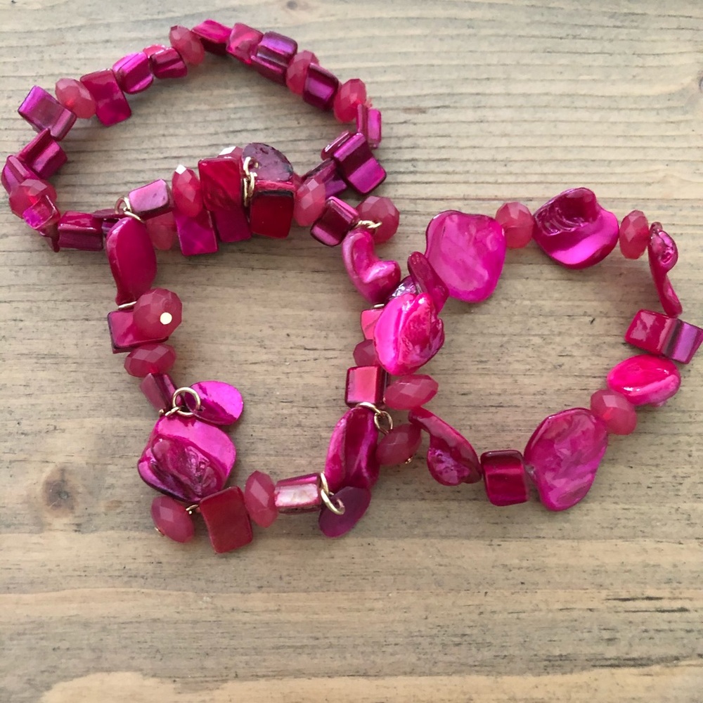 Stretch bracelets set of 3